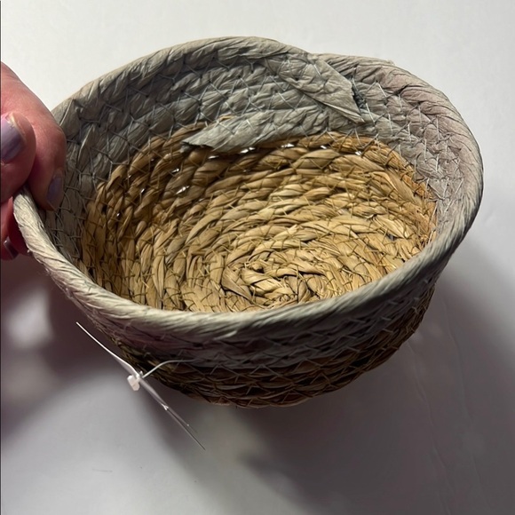 Self care Kit-  Teal Velvet Headband with Pearls with basket and jojoba rose oil - Picture 6 of 13